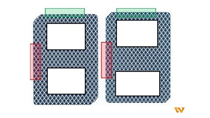 Edge sorting cho phép phân biệt các lá bài dựa trên đường viền