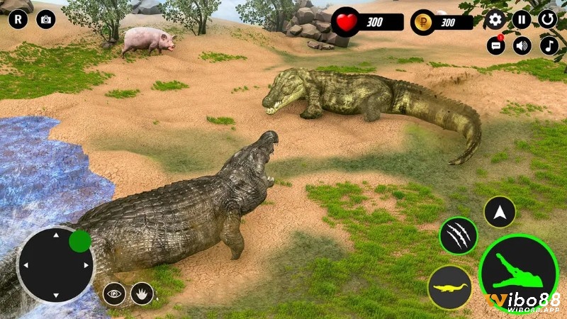 Crocodile Attack 3D cho phép điều khiển cá sấu khổng lồ, tấn công thuyền bè và sinh tồn trong môi trường 3D kịch tính