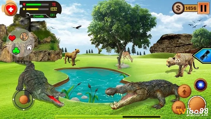 Crocodile Simulator là game mô phỏng sinh tồn, cho phép điều khiển cá sấu săn mồi và khám phá thế giới tự nhiên