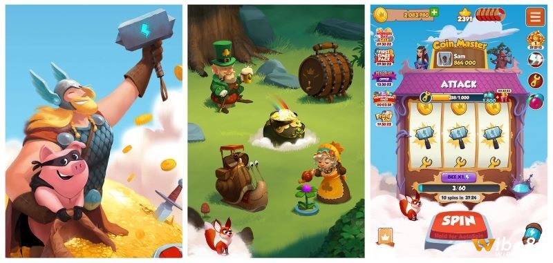 Vòng quay có thể mang lại những vật phẩm khác nhau