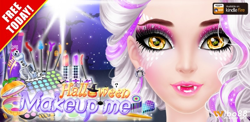 Trò chơi công chúa trang điểm - Game Halloween Makeup Me