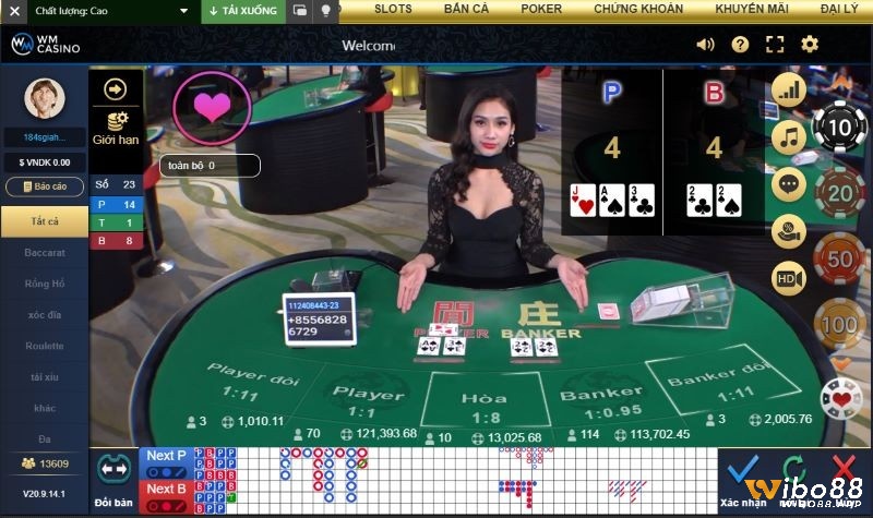 Xác định rõ số tiền bạn sẵn sàng mất cho Baccarat và tuân thủ nghiêm ngặt giới hạn này