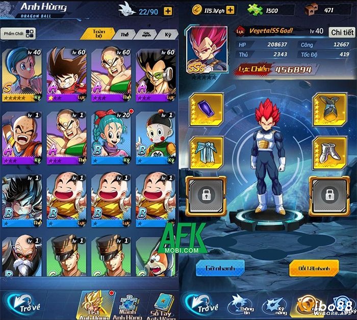 Game chiến binh tối thượng cung cấp cho người chơi 6 lớp nhân vật chính với những phong cách chiến đấu hoàn toàn khác biệt