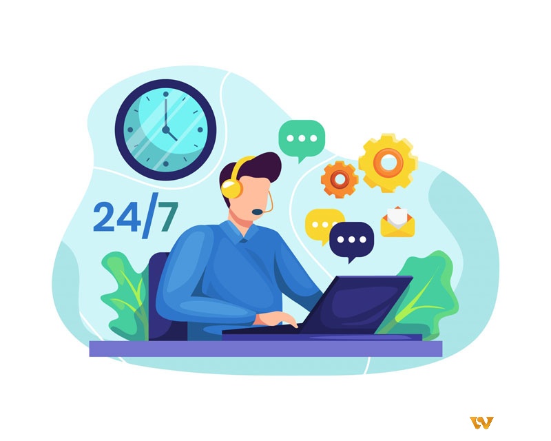 Dịch vụ hỗ trợ 24/7 để giải quyết mọi vấn đề hay khó khăn của anh em khi tham gia