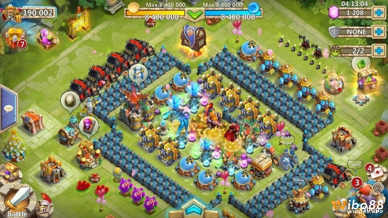 Castle Clash đem đến hệ thống anh hùng phong phú và những trận chiến đầy kịch tính