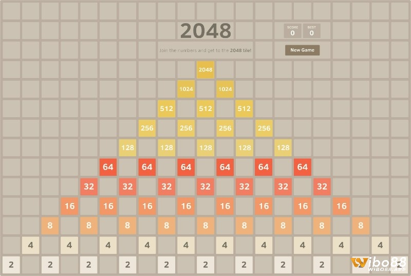 2048 sở hữu lối chơi đơn giản nhưng gây nghiện, chỉ cần vuốt ô số và tính toán chiến lược để đạt mục tiêu cao nhất