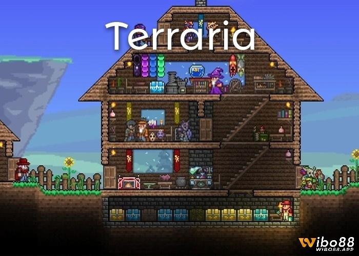Khám phá và chiến đấu trong thế giới 2D của Terraria