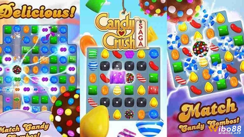 Candy Crush Saga – game giải đố trí tuệ phù hợp cho mọi lứa tuổi.