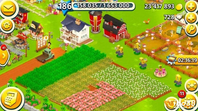 Hay Day – game mô phỏng và quản lý sáng tạo, miễn phí trên iOS.