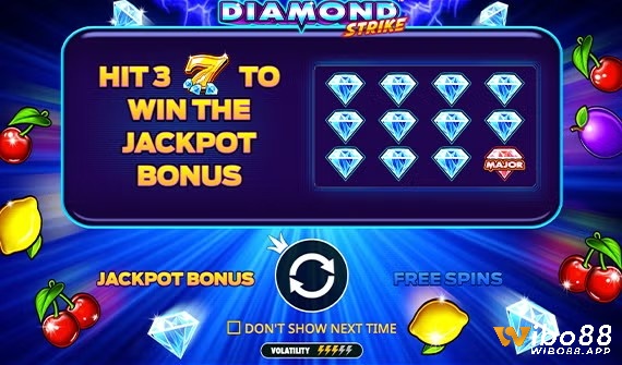 Game slot kim cương lấp lánh với cơ hội jackpot nhỏ