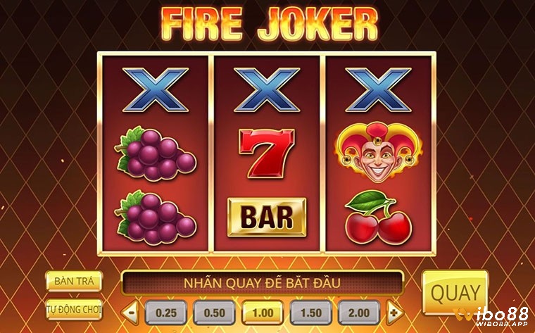 Slot 3 cuộn cổ điển kết hợp Joker và vòng quay đặc biệt