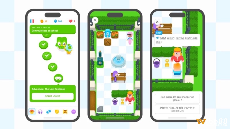 Gamification biến việc học từ vựng thành hành trình thú vị với hệ thống điểm, cấp độ và phần thưởng hấp dẫn.