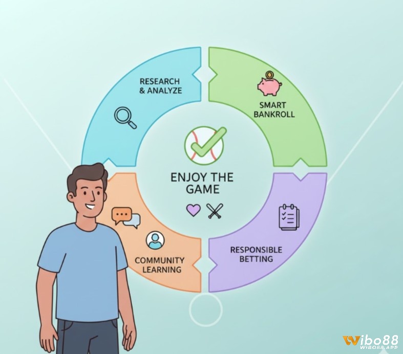 Người chơi cá cược cần hoàn thiện kiến thức kèo cược bóng chày, tận hưởng trò chơi có trách nhiệm