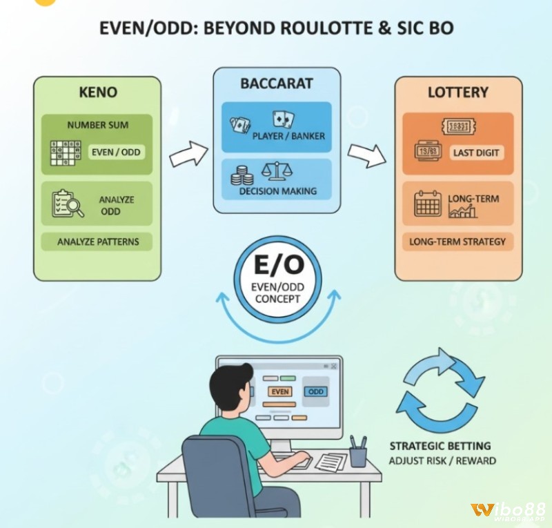 Người chơi khám phá khái niệm Even/Odd trong Keno, Baccarat và Xổ số để áp dụng chiến thuật