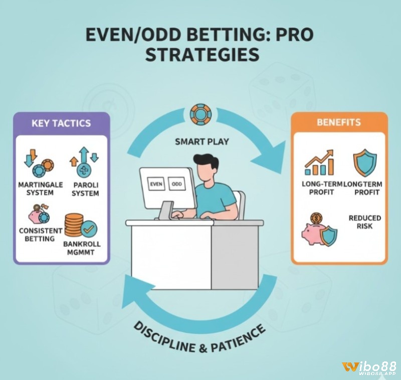 Người chơi áp dụng các chiến thuật cá cược even/odd hiệu quả để biến may rủi thành đầu tư