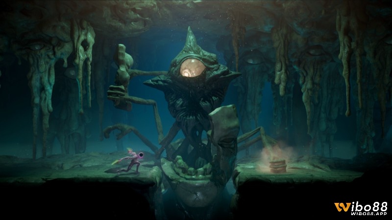 Nhân vật chính của bạn trong game được xây dựng một cách trừu tượng mang phong cách ẩn dụ và bí ẩn