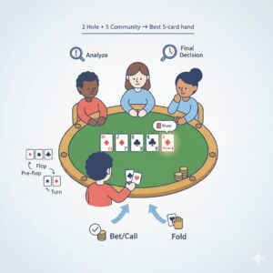 River poker là gì? Giải thích rõ vai trò lá bài cuối trong ván bài