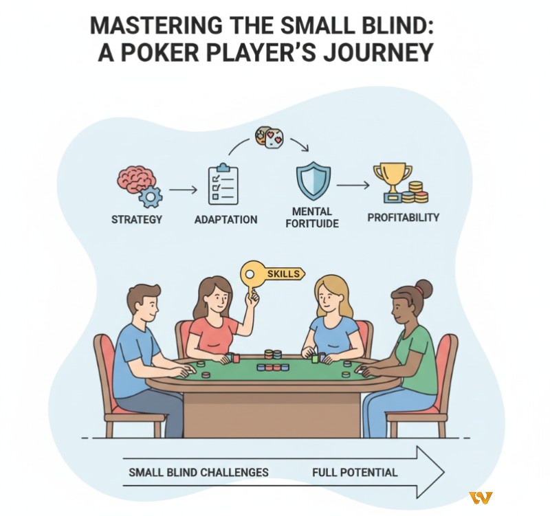 Người chơi poker phát triển kỹ năng và chiến thuật để nắm vững vị trí Small Blind, từ đó trở thành người chơi toàn diện