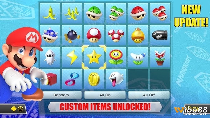 Người chơi dùng vật phẩm quyết định trong Mario Kart 8 Deluxe ở vòng cuối