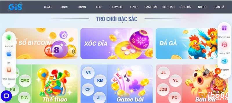 Thương hiệu Gi8bet nổi bật với sự đa dạng nhiều trò chơi cá cược hấp dẫn