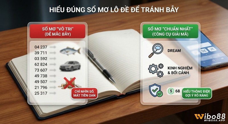 Cách hiểu đúng sổ mơ lô đề chuẩn nhất: phân biệt sổ mơ vô tri dễ mắc bẫy với công cụ giải mã thông điệp, kinh nghiệm