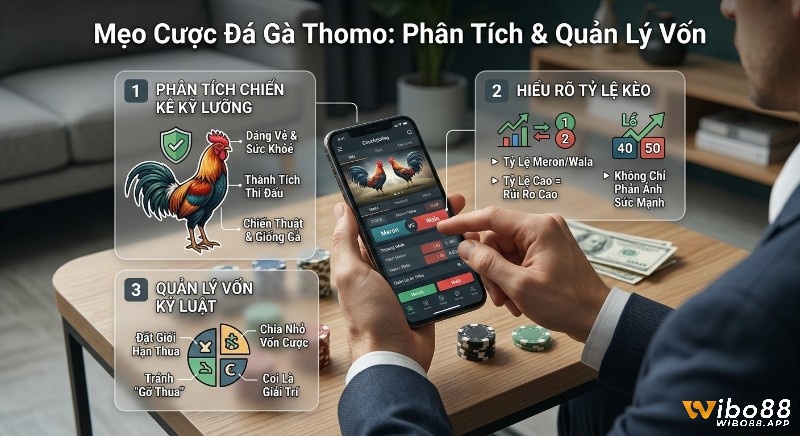 Checklist 3 bước mẹo cược đá gà thomo là gì thông minh: phân tích gà, hiểu tỷ lệ kèo và quản lý vốn kỷ luật