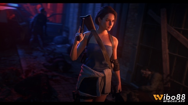 Jill Valentine trong game Resident Evil 3 (Remake)