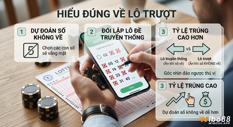Giải thích 3 khía cạnh để hiểu đúng lô trượt là gì: Cách dự đoán số không về, đối lập truyền thống và tỷ lệ trúng cao