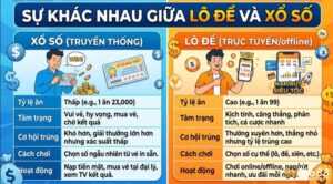 Sự khác nhau giữa lô đề và xổ số: So sánh về pháp lý, tỷ lệ ăn
