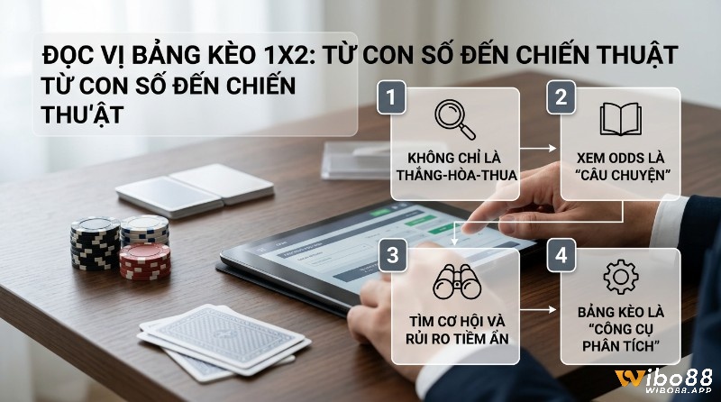 Đọc vị bảng kèo 1X2 chuyên nghiệp: phân tích odds như câu chuyện, tìm cơ hội rủi ro, dùng bảng kèo làm công cụ phân tích trên tablet